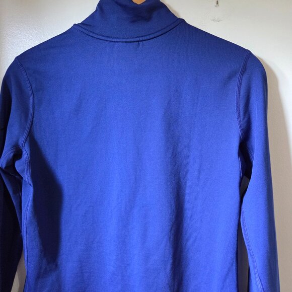 EUC NIKE PRO DRI FIT BLUE HALF ZIP MOCK NECK LONGSLEEVES LIGHT SWEATER SIZE L - Picture 5 of 16